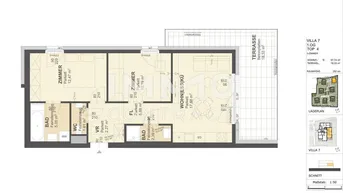Expose KREMSER WOHNDOMIZIL3Zi- 58qm- Terrassen-Eigentum, 2Bäder, Lift, Tiefgarage, in beliebter Grünruhelage