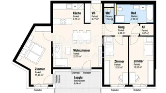 Expose 4-Zimmerwohnung, perfekt aufgeteilt! provisionsfrei!