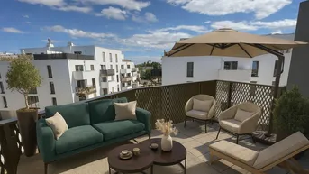Expose Preis jetzt sichern! Provisionsfrei und Erstbezug in der Nähe vn U1 mit MEGA BALKON
