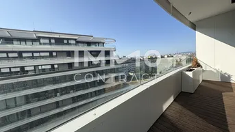 Expose DANUBEFLATS: Entzückendes Studio mit sonnigem Balkon (Gym, Pool, Spa, Lounges im Turm) - NEW