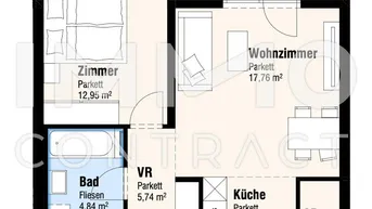 Expose Romantischer Sonnenuntergang im Dachgeschoß