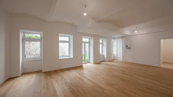 Expose ++NEU++ Großzügiges Altbaubüro, ERSTBEZUG mit Garten in Hofruhelage! Garagen verfügbar!