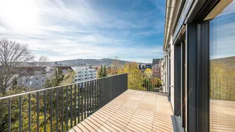 Expose ++NEU++ Hochwertiger 4-Zimmer DG-Erstbezug mit 15m² Terrasse und tollem Weitblick!