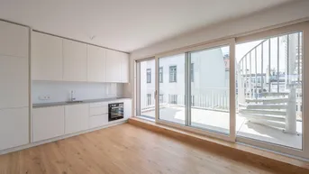 Expose ++NEW++ Unique penthouse, BEST LOCATION, 3-room first occupancy with balcony and terrace, Top 23