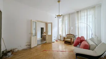 Expose ++NEU++ Sanierungsbedürftige 2-Zimmer Altbau-Wohnung im Erdgeschoss - großes Umbau-Potential