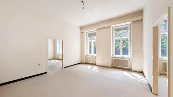 Expose ++NEU++ Sanierungsbedürftige 3-Zimmer Altbauwohnung in toller Lage direkt am Park!