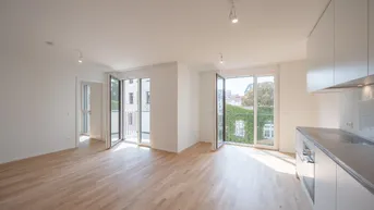 Expose ASG IV-Qualitatives Wohnen in urbaner Lage: hochwertiger 2-Zimmer ERSTBEZUG mit LOGGIA! Provisionsfrei!
