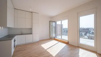 Expose ASG IV-Qualitatives Wohnen in urbaner Lage: hochwertiger 3-Zimmer Dachgeschoss-ERSTBEZUG mit Balkon und Terrasse! Provisionsfrei