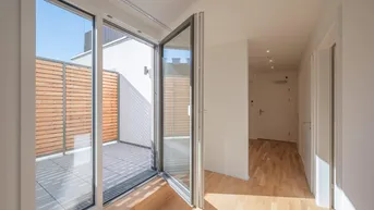 Expose ASG IV-Qualitatives Wohnen in urbaner Lage: hochwertiger 2-Zimmer Dachgeschoss-ERSTBEZUG mit 4 Terrassen! Provisionsfrei