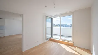 Expose ASG IV-Qualitatives Wohnen in urbaner Lage: hochwertiger 2-Zimmer ERSTBEZUG mit TERRASSE! Provisionsfrei!