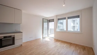 Expose ASG IV-Qualitatives Wohnen in urbaner Lage: hochwertiger 1-Zimmer ERSTBEZUG mit Balkon! Tischler-Einbaumöbel! +Provisionsfrei+