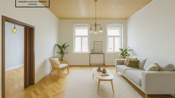 Expose ++W1++ Für Bastler: 2-Zimmer Altbau-Wohnung (sanierungsbedürftig) mit viel Potenzial!!!
