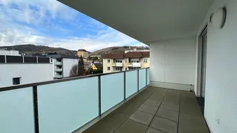 Expose TOP - MIETWOHNUNG im WOHNPARK STEYREGG mit ca. 54,14 m² Wohnfläche + XL–LOGGIA ca. 13,76 m2