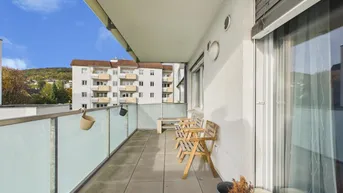 Expose TOP - MIETWOHNUNG im WOHNPARK STEYREGG mit ca.63m² Wohnfläche + XL–BALKON