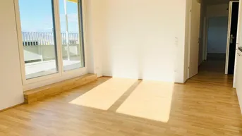 Expose LEO 131 - Hochwertige 3-Zimmer Wohnung mit großer West-Terrasse nahe Siemensstraße Bahnhof und Parkanlagen! Ab Juli 2025