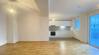 Expose Wohnen im Mautner-Markhof nahe S-Bahn - Große Innenhof-Loggia, Einbauküche und luxuriöses Bad! GEMEINSCHAFTLICHE DACHTERRASSE!