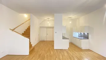 Expose DG-Maisonette mit großer Terrasse nahe Straßenbahn 26 und mit S-Bahn Jedlersdorf in Gehweite! Ab Juni 2025