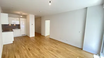 Expose Tolle Neubau-Wohnung mit großem Innenhof-Balkon nahe S-Bahn Jedlersdorf, Straßenbahn 26 und SCN mit Einbauküche und Abstellraum!