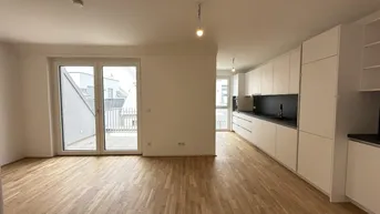 Expose Erstbezug mit Terrasse und hochwertiger Küche nahe Kagraner Platz! Top Ausstattung und Klima-Vorbereitung!