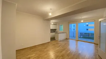 Expose Innenhof-Wohnung im Markhof mit großem Balkon nahe S-Bahn und Schwechat Zentrum! GEMEINSCHAFTLICHE DACHTERRASSE!