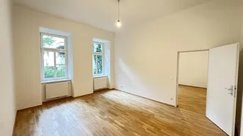 Expose Sechshaus - Erstbezug nach Renovierung! Innenhofausrichtung und 5 Gehminuten zu U4 und U6! Helle Altbau-Wohnung mit 2 oder 3 Zimmern!