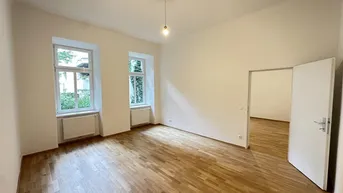 Expose Sechshaus - Erstbezug nach Renovierung! Innenhofausrichtung und 5 Gehminuten zu U4 und U6! Helle Altbauwohnung mit großen Zimmern!