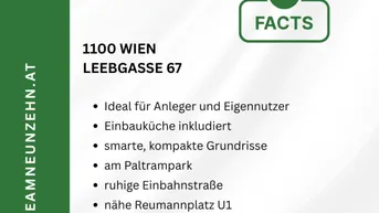 Expose Erstbezug ideal zur Vermietung! Küche inkludiert, Lage in ruhiger Seitengasse beim Paltramplatz