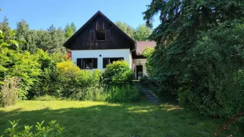 Expose Idyllisches Wohnhaus auf riesengroßem Grundstück (1850m²) vermittelt Urlaubsfeeling –Waldrandlage!