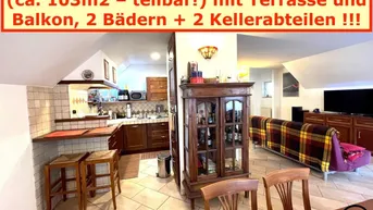 Expose Nähe HBH/Annenstraße: 2 Wohnungen m. Terrasse bzw. Balkon (jetzt zusammengelegt!) PLUS kleines Geschäftslokal mit 2 Garagenstellplätzen zum TOP-PREIS