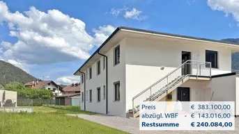 Expose Sofort bezugsfertig: Wohnbaugeförderte, fantastische Gartenwohnung im Neubau