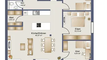Expose Neuwertige 4 Zimmer Wohnung mit großer Terrasse