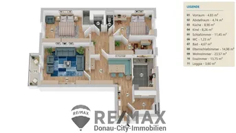 Expose "Gediegene 4 Zimmer-Loggia-Wohnung beim Reumannplatz U1"