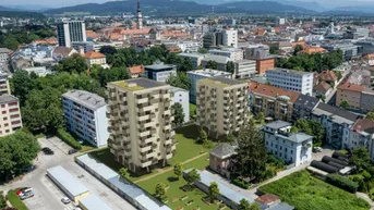Expose NEU - CITY LIFE KLAGENFURT - Zentrale Garconniere mit Balkon