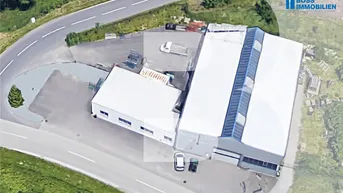 Expose Top-Gewerbeliegenschaft inkl. Büro | 600 m² Halle mit 5-Tonnen-Laufkran | Freiflächen
