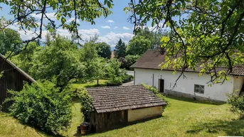 Expose Großzügiges Grundstück mit Altgebäude, Baum- und Pflanzenbestand in der Gemeinde Magdalensberg