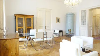Expose expat flat: furnished 3 rooms: I möblierte Altbauwohnung beim Parlament