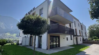 Expose JENBACH - Neuwertige, sonnige 2 Zi.-Mietwohnung mit Terrasse und Garten