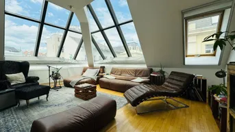 Expose Exklusive Dachgeschoss-Maisonette mit Dachterrasse und Blick über Wien - Urbanes Wohnen nahe dem Naschmarkt
