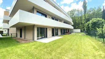 Expose Familienparadies im Grünen: 4-Zimmer-Wohnung mit 240 m² Garten mit Blick in den Wienerwald - zu kaufen in 2391 Kaltenleutgeben