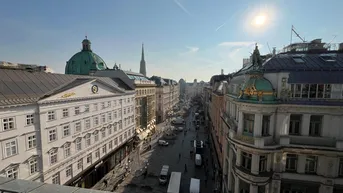 Expose Exklusive 3-Zimmer-DG-Wohnung mit Blick über den Graben zu mieten in 1010 Wien