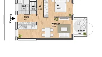 Expose 2-Zimmer Wohnung mit Balkon - 1.Monat mietfrei - perfekte Anbindung - 8020 Graz