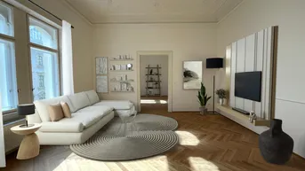 Expose Wunderschöne 3 Zimmer Altbauwohnung mitten in 1010 Wien - UNBEFRISTET