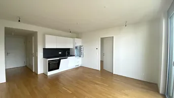 Expose BelView Apartments: moderne, westseitige 2-Zimmer-Wohnung mit Freifläche im 17. OG zu mieten in 1100 Wien