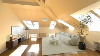 Expose UNBEFRISTETE Dachgeschoß-Maisonette-Wohnung mitten in 1090 Wien!