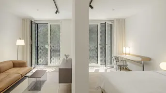 Expose Smarte 1,5 Zimmer-Wohnung – Erstbezug in den DC Flats - zu mieten in 1220 Wien