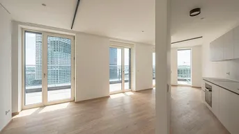 Expose Sonnige 3-Zimmer-Wohnung - Erstbezug in den DC Flats - zu mieten in 1220 Wien