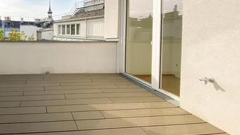 Expose Moderne 3,5-Zimmer-DG-Wohnung mit Terrasse im zauberhaften Margaretenhof - zu mieten in 1050 Wien