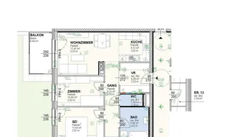 Expose Neubau! Geförderte 3 Zimmerwohnung mit Balkon in Absdorf!