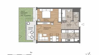 Expose Neubau-Wohnung mit kleinem Garten in Stockerau