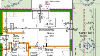 Expose NEUBAUPROJEKT ~ 2 Zimmer Gartenwohnung ~ ca. 45 m² WNFL ~ nahe U2 Aspern